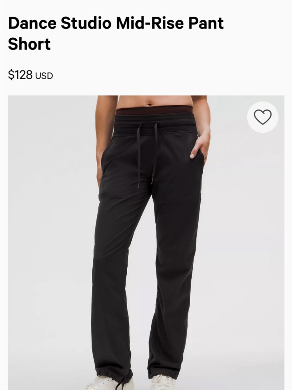 Lululemon Women's Mid-Rise Track Joggers - Black size 10